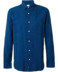 Мужская синяя рубашка от Aspesi