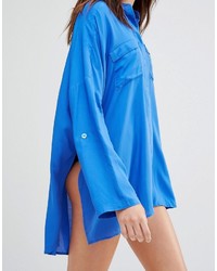 Женская синяя рубашка от Echo