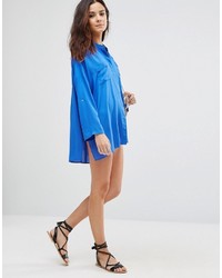 Женская синяя рубашка от Echo