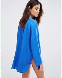 Женская синяя рубашка от Echo