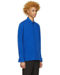 Мужская синяя рубашка от Haider Ackermann