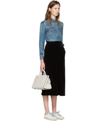 Женская синяя рубашка от Saint Laurent