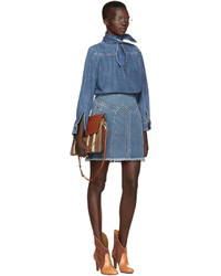 Женская синяя рубашка от Chloé