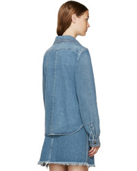 Женская синяя рубашка от Chloé