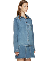 Женская синяя рубашка от Chloé