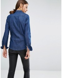 Женская синяя рубашка от Vero Moda