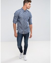 Мужская синяя рубашка от Esprit