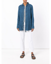 Женская синяя рубашка от Equipment