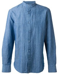 Мужская синяя рубашка от Ermanno Scervino