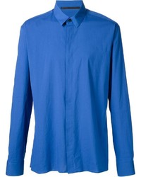 Мужская синяя рубашка от Haider Ackermann