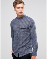 Мужская синяя рубашка от Jack and Jones