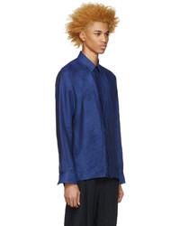 Мужская синяя рубашка от Haider Ackermann