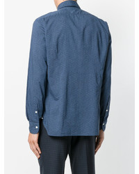 Мужская синяя рубашка от Barba