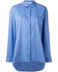 Женская синяя рубашка от Tibi