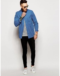 Мужская синяя рубашка от Asos