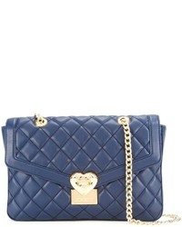 Женская синяя стеганая сумка от Love Moschino