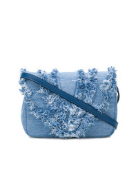 Синяя сумка через плечо от Elena Ghisellini