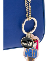 Синяя сумка через плечо от Love Moschino