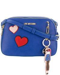 Синяя сумка через плечо от Love Moschino