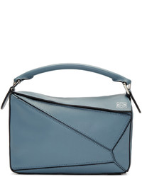 Женская синяя сумка от Loewe