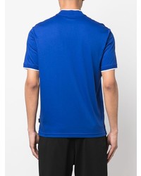 Мужская синяя футболка на пуговицах от Calvin Klein
