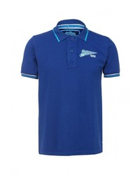 Мужская синяя футболка-поло с принтом от Atributika &amp; Club™