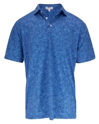Мужская синяя футболка-поло с принтом от Peter Millar