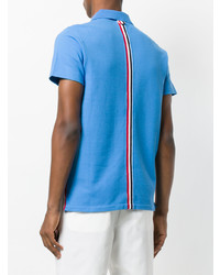 Мужская синяя футболка-поло от Thom Browne