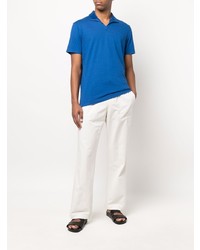 Мужская синяя футболка-поло от Orlebar Brown