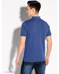 Мужская синяя футболка-поло от Alfred Muller