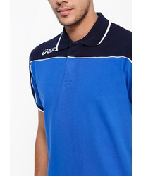 Мужская синяя футболка-поло от Asics