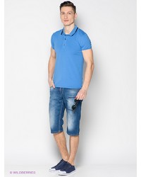 Мужская синяя футболка-поло от BAGGAGE