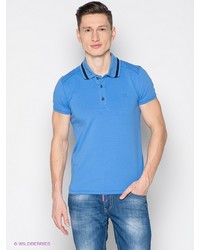 Мужская синяя футболка-поло от BAGGAGE