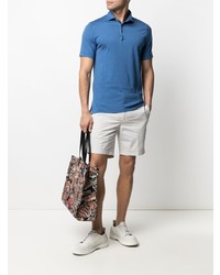 Мужская синяя футболка-поло от Fedeli