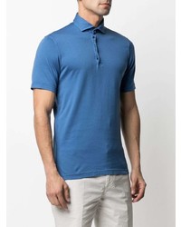 Мужская синяя футболка-поло от Fedeli