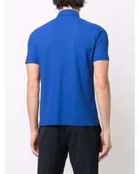 Мужская синяя футболка-поло от Zanone