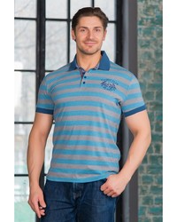 Мужская синяя футболка-поло от Begood