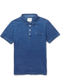 Мужская синяя футболка-поло от Billy Reid