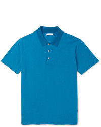Мужская синяя футболка-поло от Boglioli