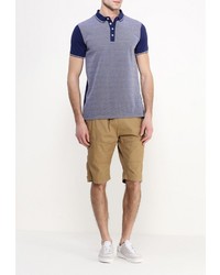 Мужская синяя футболка-поло от Brave Soul