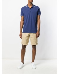 Мужская синяя футболка-поло от Peuterey