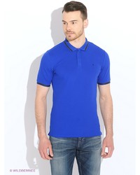 Мужская синяя футболка-поло от Calvin Klein