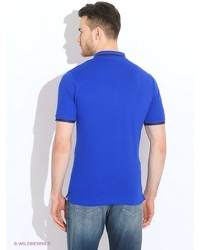 Мужская синяя футболка-поло от Calvin Klein