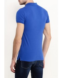 Мужская синяя футболка-поло от Chromosome
