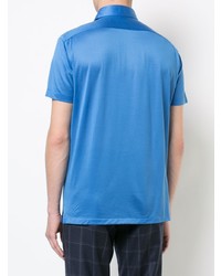 Мужская синяя футболка-поло от Kiton