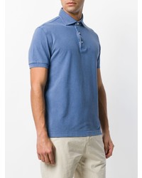 Мужская синяя футболка-поло от Dell'oglio