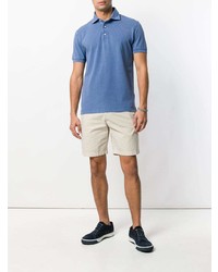 Мужская синяя футболка-поло от Dell'oglio