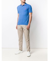 Мужская синяя футболка-поло от Aspesi