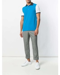 Мужская синяя футболка-поло от Kiton