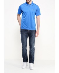 Мужская синяя футболка-поло от Columbia